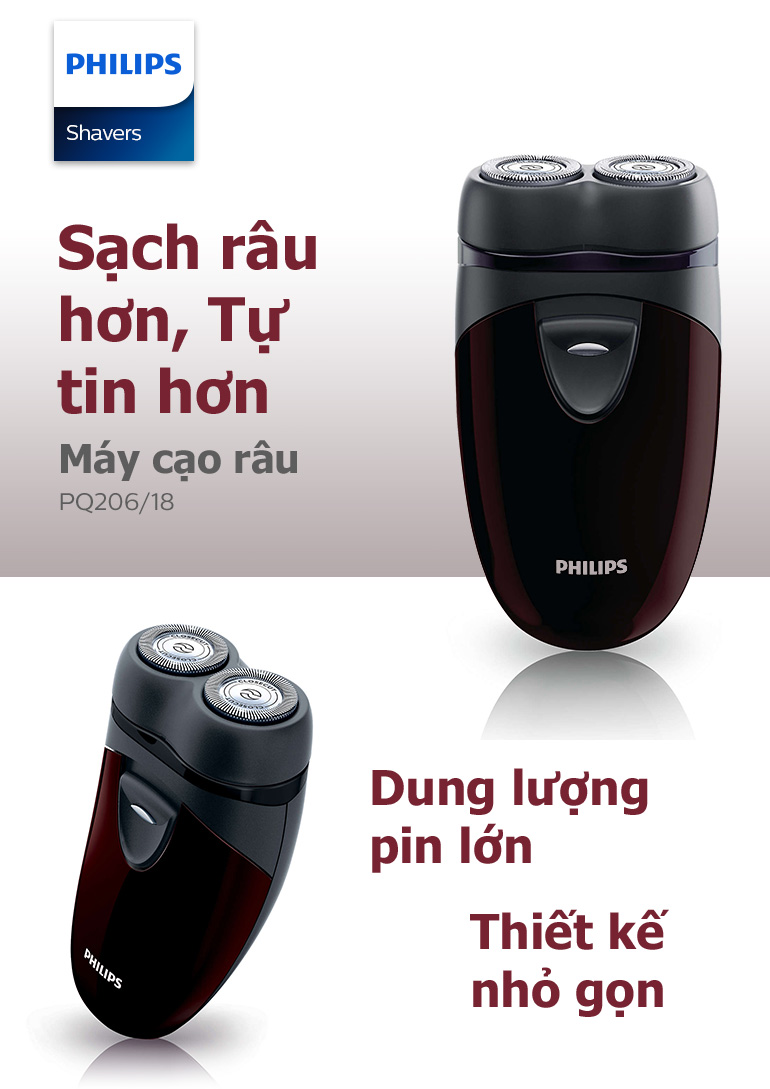 Máy cạo râu Philips PQ206 CHÍNH HÃNG - Bảo hành 2 năm