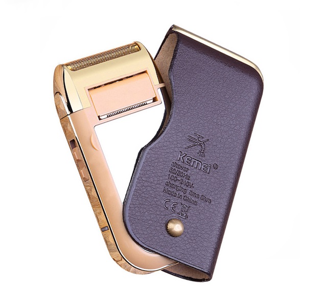 Máy cạo râu cầm tay Kemei KM-5700 giá rẻ - Bao da