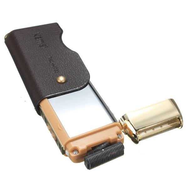 Máy cạo râu cầm tay Kemei KM-5700 giá rẻ - Bao da