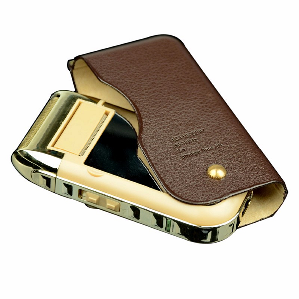 Máy cạo râu cầm tay Kemei KM-5700 giá rẻ - Bao da