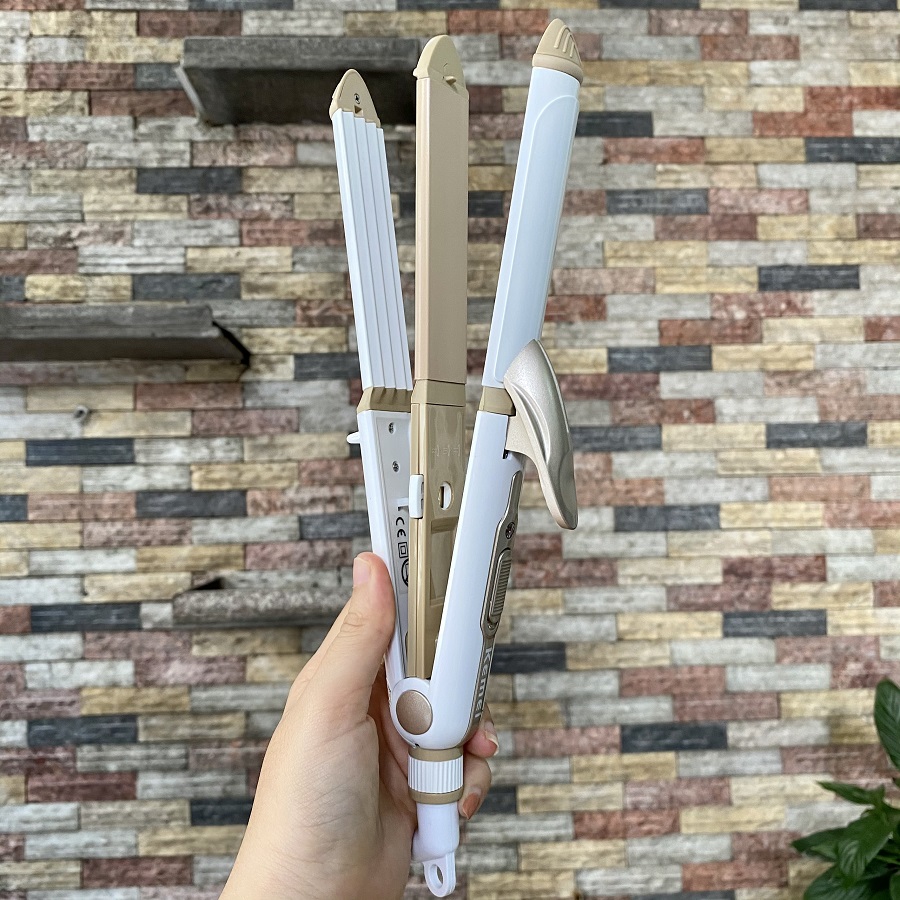 Máy uốn duỗi bấm Kemei 1213 đa năng 3in1