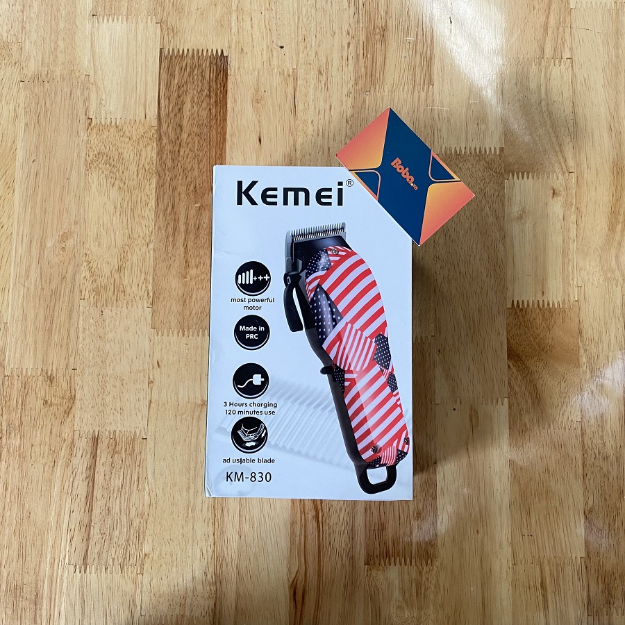 Tăng đơ cắt tóc chuyên nghiệp Kemei hình cờ Mỹ bền và an toàn