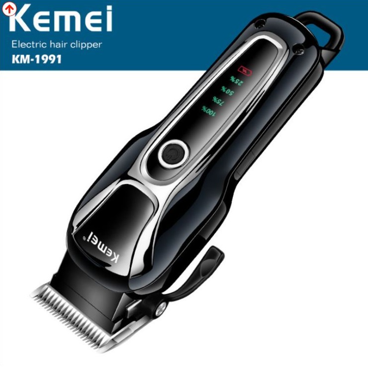 Tông đơ cắt tóc Kemei KM 1991 chính hãng pin sạc Chuyên cắt cho người và thú cưng
