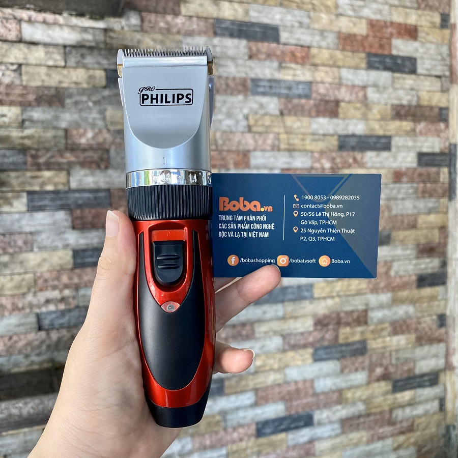 Tông đơ cắt tóc Philips 928 cao cấp - Bộ có sẵn 2 pin