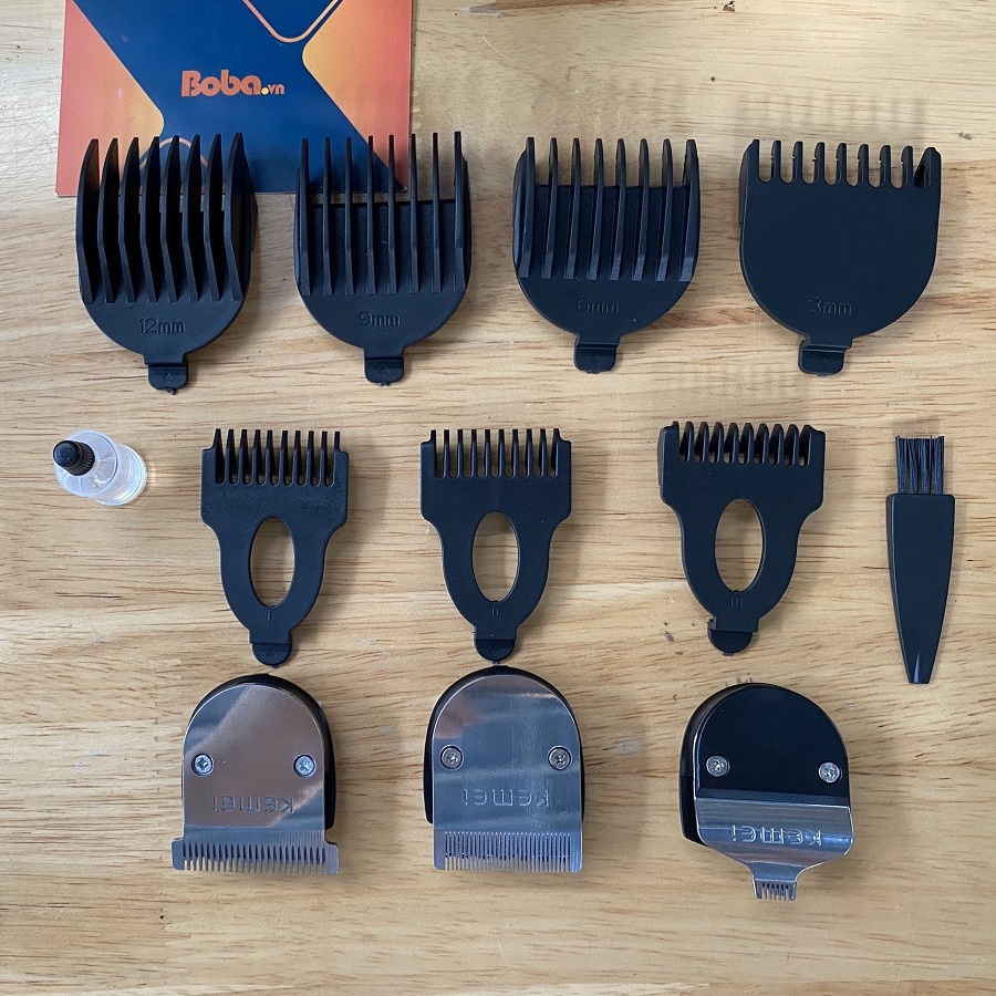 Tông đơ cắt tóc đa năng có 3 đầu cắt cao cấp