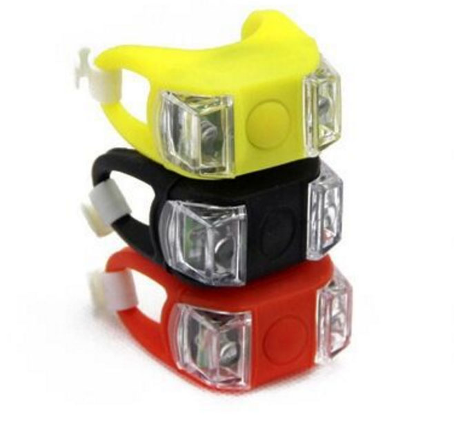 Đèn ếch silica gel gắn sau xe đạp