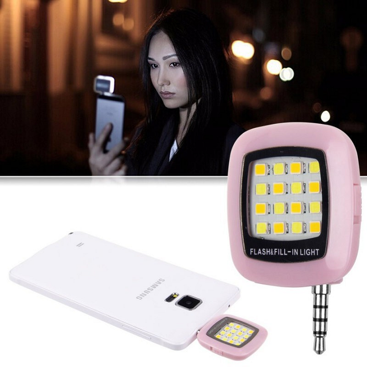 Đèn flash 16 bóng hỗ trợ chụp hình selfie