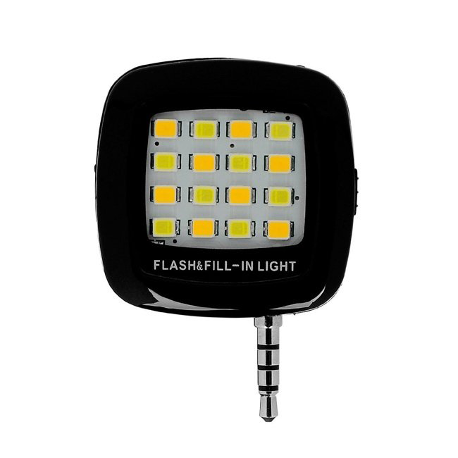 Đèn flash 16 bóng hỗ trợ chụp hình selfie