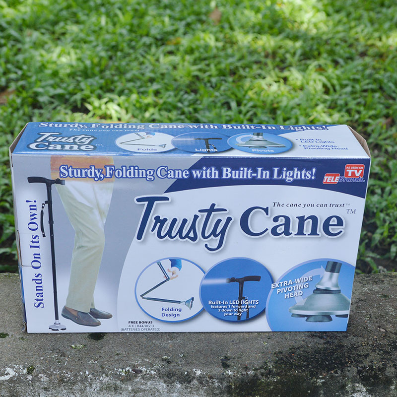 Gậy Gấp Gọn Trusty Cane Chống Trượt Có Đèn Pin