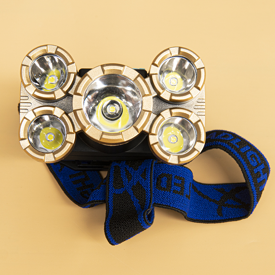 Đèn đội đầu thám hiểm 5 led siêu sáng