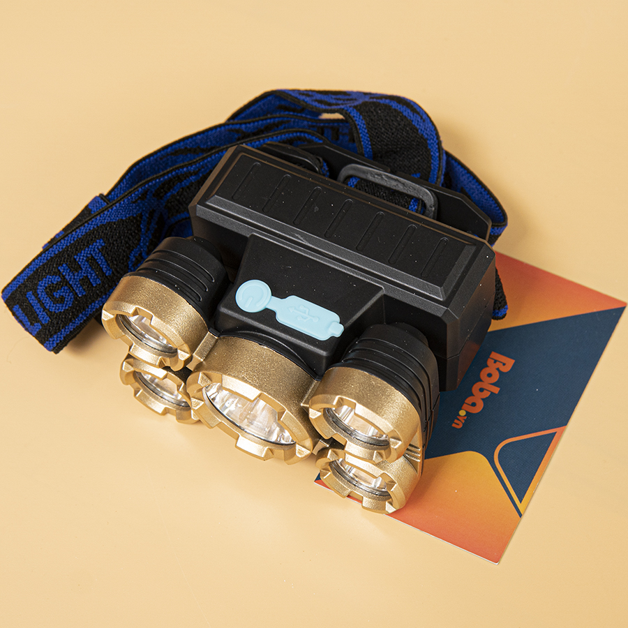 Đèn đội đầu thám hiểm 5 led siêu sáng