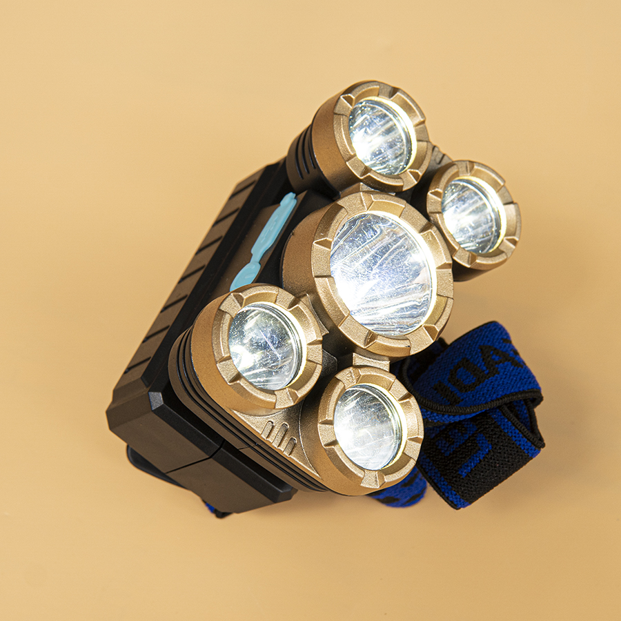 Đèn đội đầu thám hiểm 5 led siêu sáng