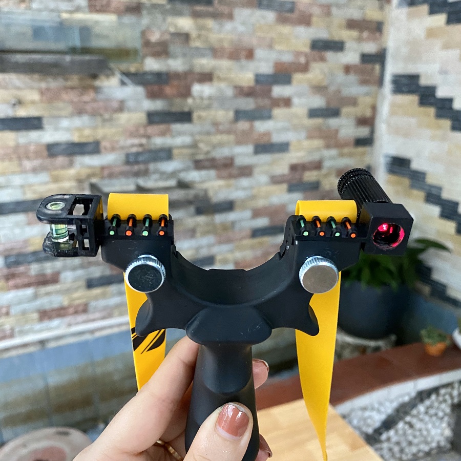 Ná súng cao su nhựa đen ABS có laze