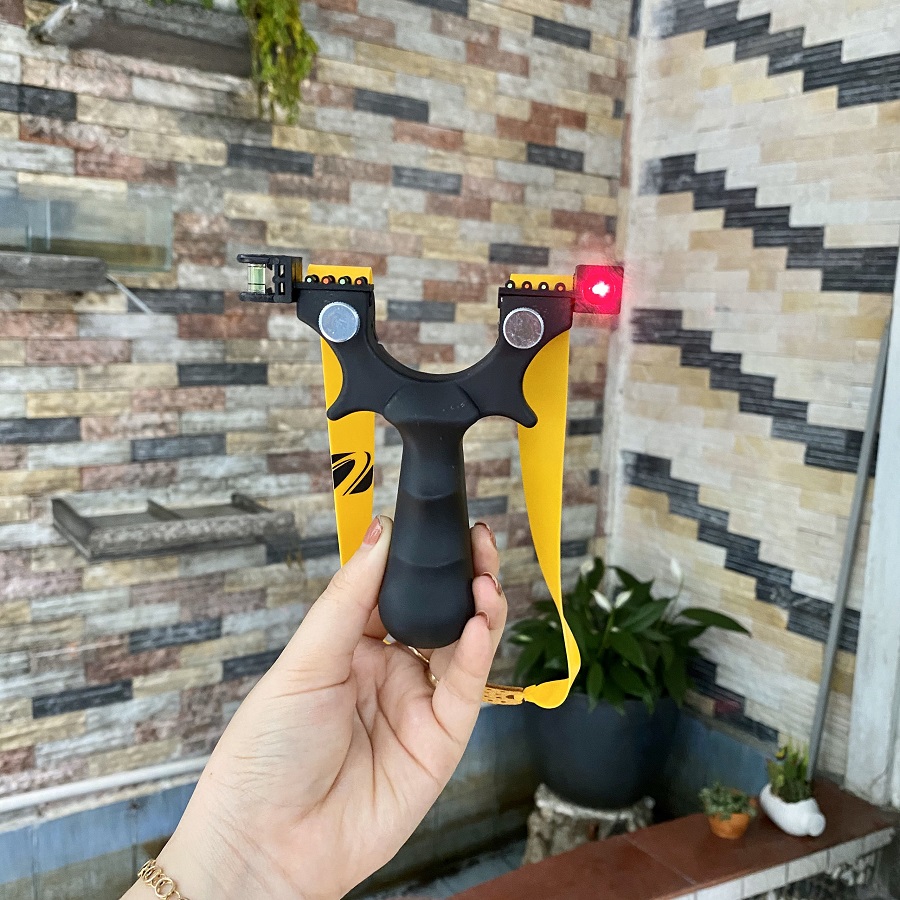 Ná súng cao su nhựa đen ABS có laze