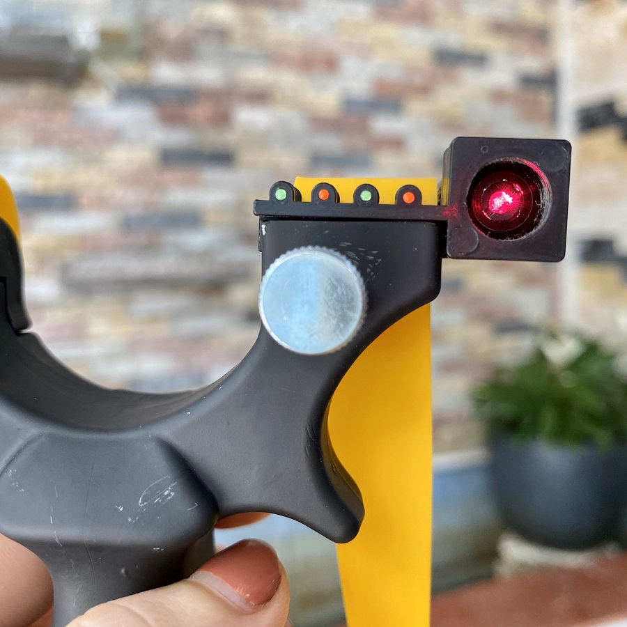 Ná súng cao su nhựa đen ABS có laze