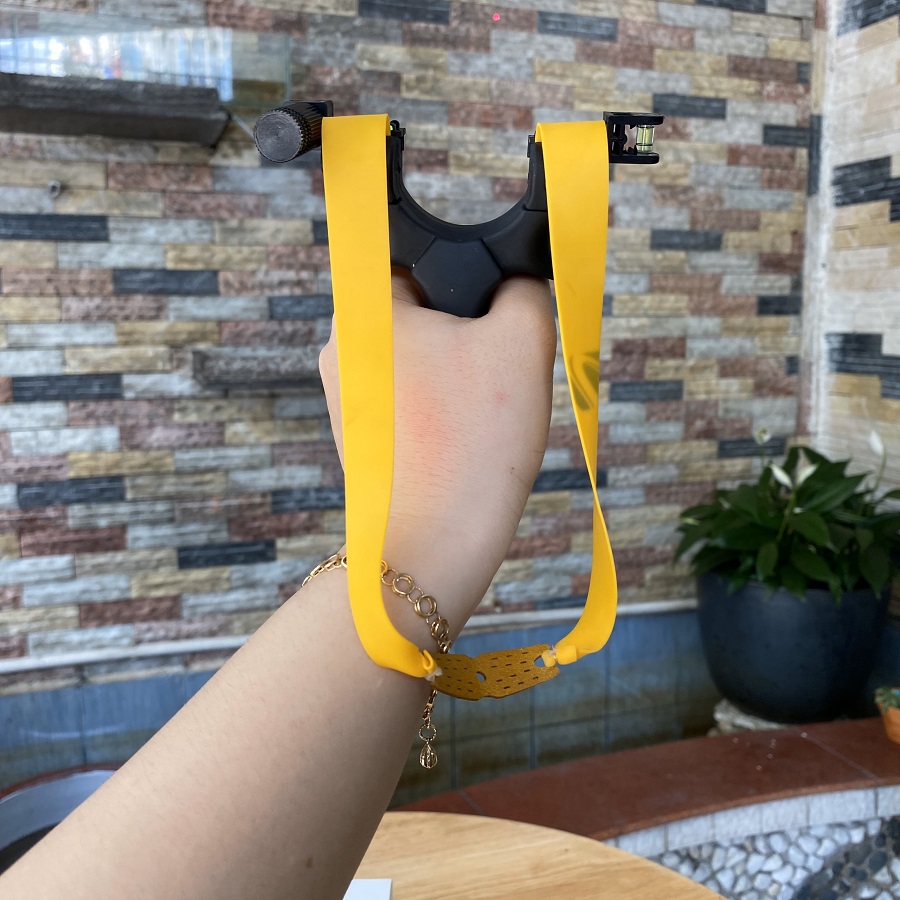 Ná súng cao su nhựa đen ABS có laze