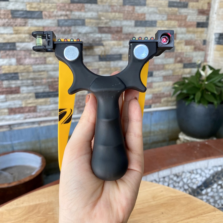 Ná súng cao su nhựa đen ABS có laze