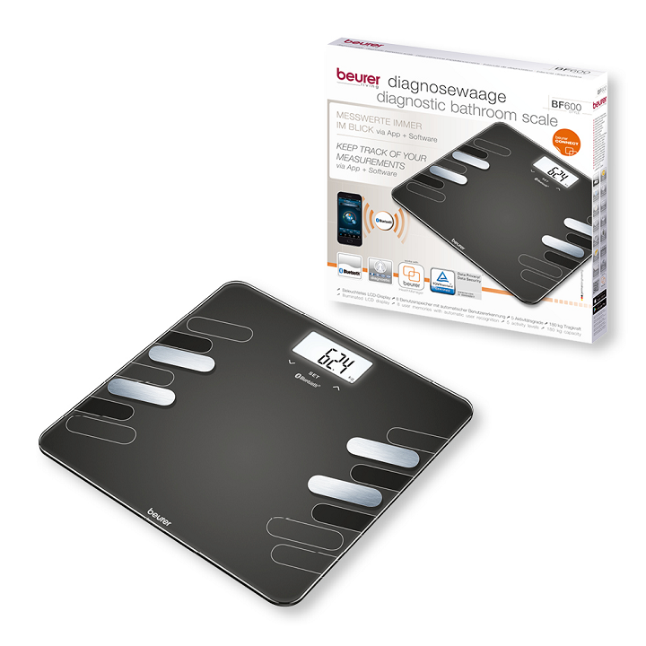 Cân phân tích chỉ số cơ thể Beurer BF600 - Kết nối bluetooth