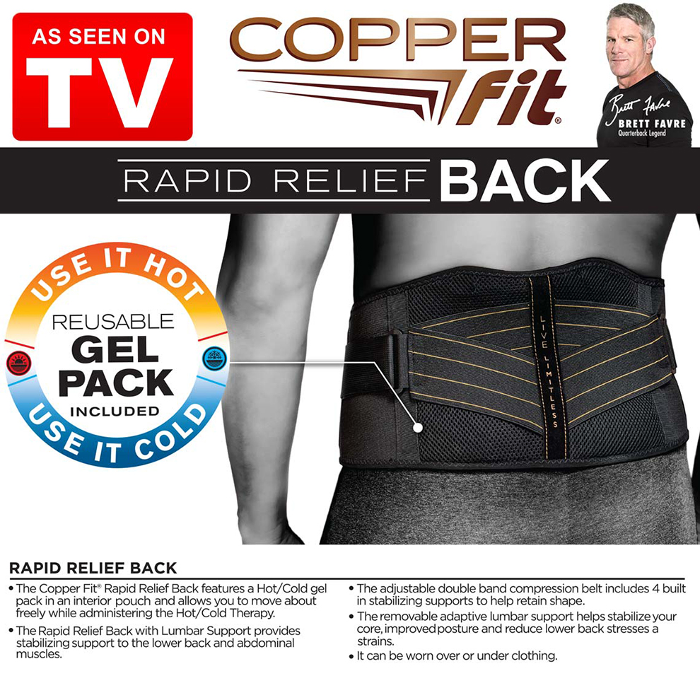 Đai nịt bụng Copper Fit M3 - Chất liệu Cotton co giãn đàn hồi