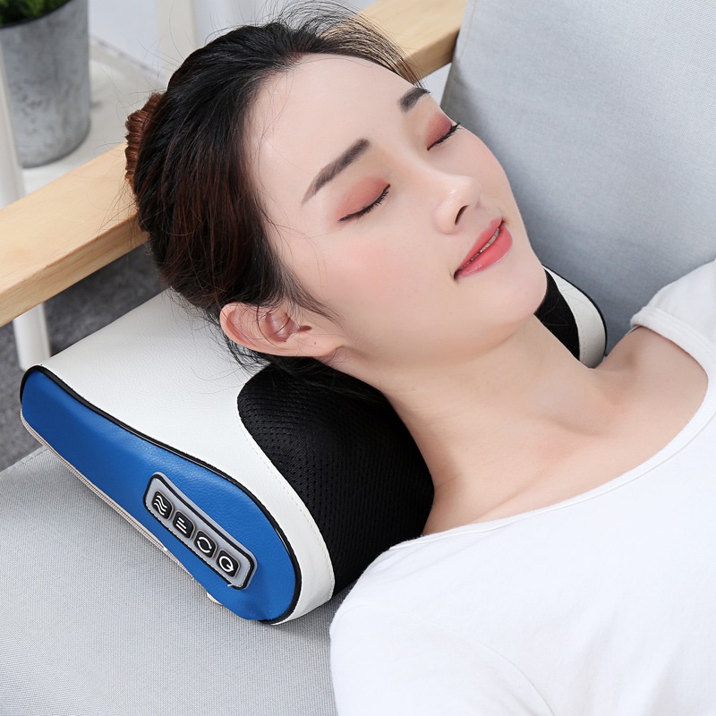 Gối massage hồng ngoại vai gáy cột sống