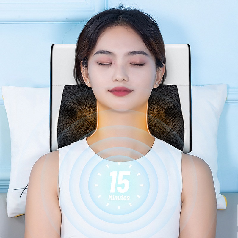 Gối massage hồng ngoại vai gáy cột sống