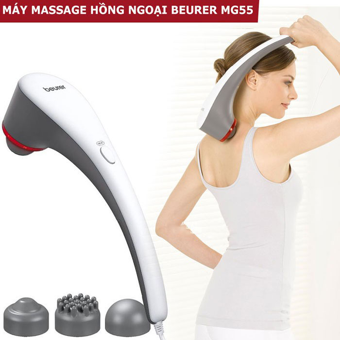 Máy massage cầm tay có đèn hồng ngoại Beurer MG55 - Nhập khẩu Đức