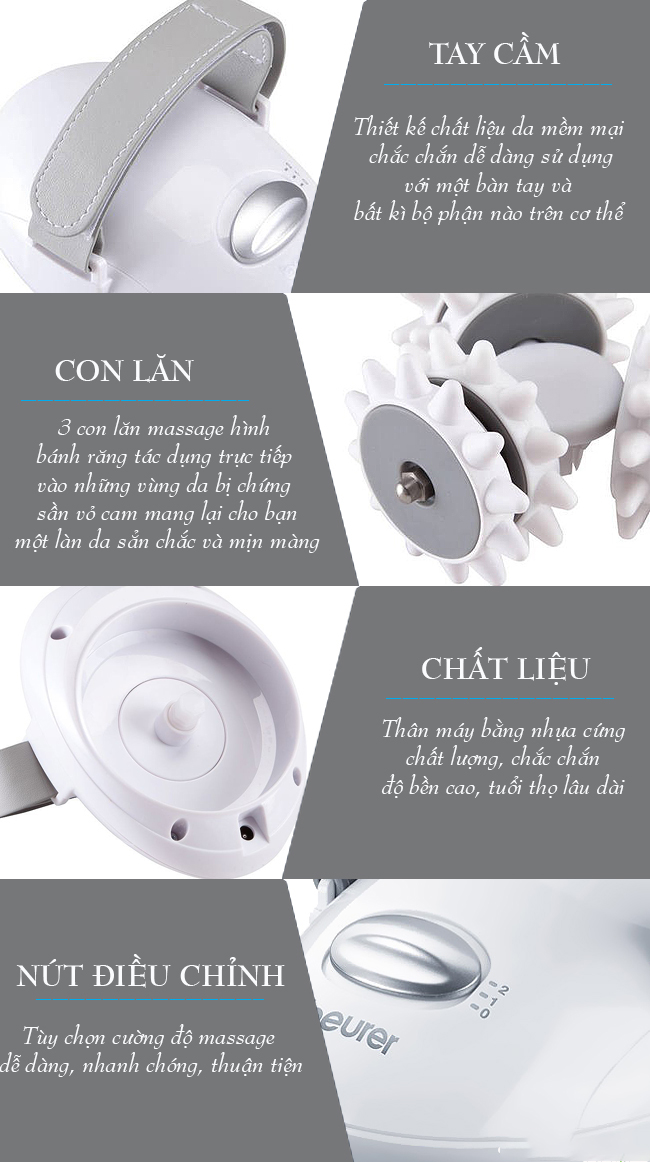 Máy massage vùng da bị cellulite Beurer CM50 - Sần vỏ cam