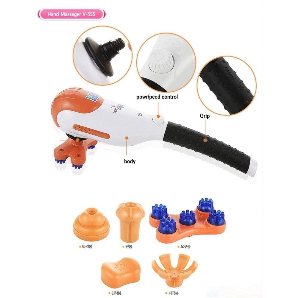 Máy massage toàn thân cầm tay Mini Squirrel 5 đầu