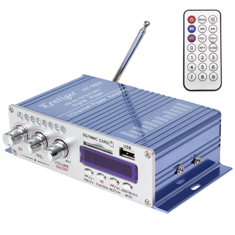 Âm ly bluetooth mini 12V Kentiger HY502S - Hỗ trợ chơi nhạc USB thẻ nhớ