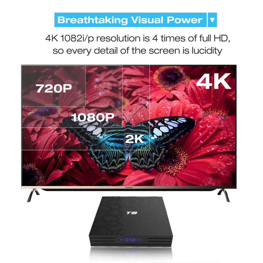Android Box Tanix T9 chính hãng - 4GB Ram 32GB Rom Android 8.1 RK 3328