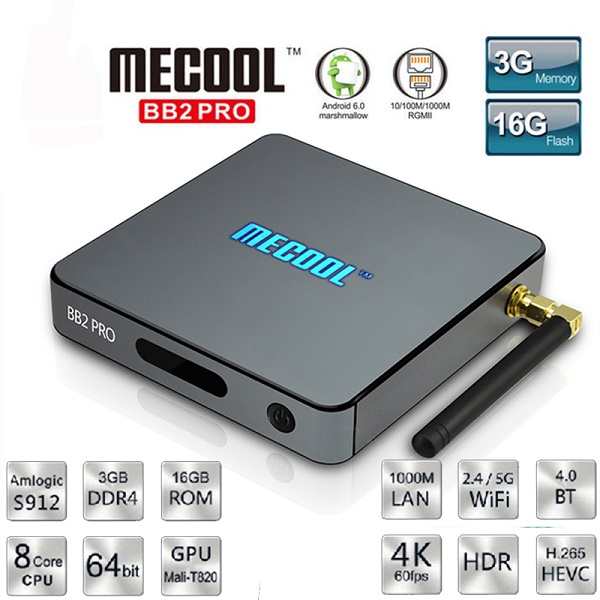Android Tivi Box Mecool BB2 Pro - Ram 3GB
