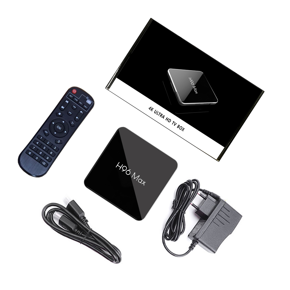 (Amlogic S905X2) Android TV Box H96 Max X2 Ram 4GB DDR4 Rom 64GB