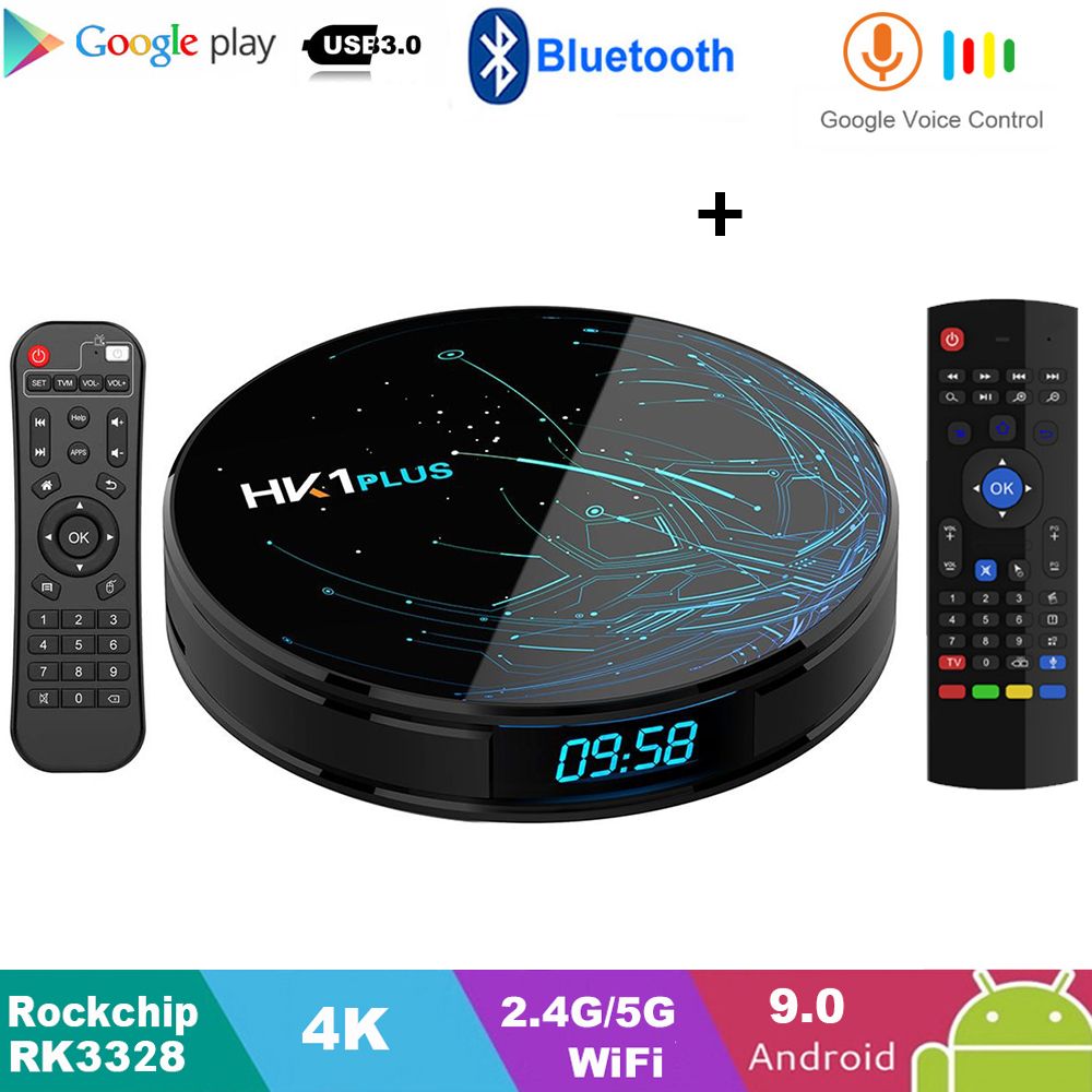 Android Box HK1 Max - Android 9.0 Ram 4GB 64GB Rom và Airmouse KM800V
