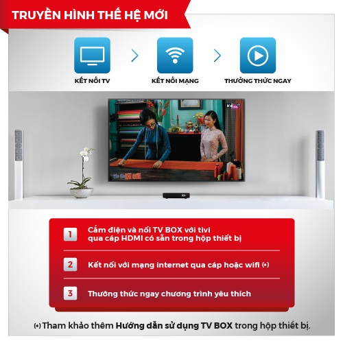 K+ TV Box chính hãng phiên bản 2018 - Tặng 3 tháng xem MyK+ Now