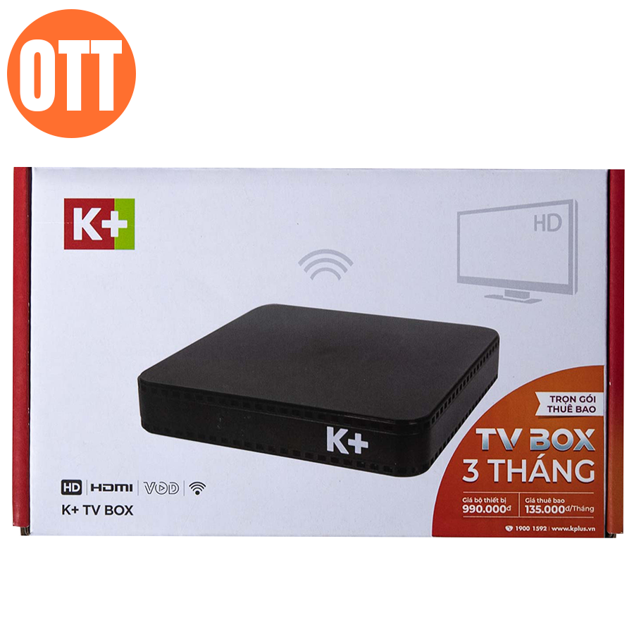 K+ TV Box chính hãng phiên bản 2018 - Tặng 3 tháng xem MyK+ Now