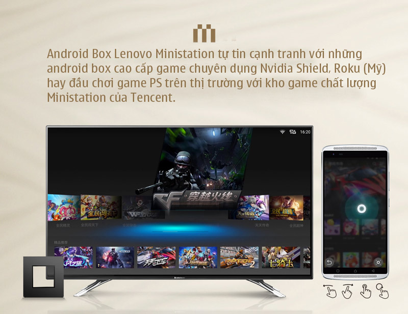 Lenovo Ministation VXC10 - Gaming Station (Tặng chuột bay KM800)