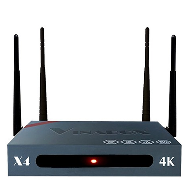 VinaBox X4 2019 Android 7.1  Ram 1G hỗ trợ 4 râu wifi mạnh mẽ Dolby Google Assistant