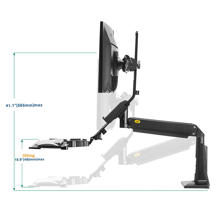 Khung treo gắn bàn LCD đôi FC24 2A ( 19 - 24 inch)