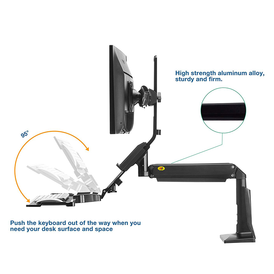 Khung treo gắn bàn LCD đôi FC24 2A ( 19 - 24 inch)