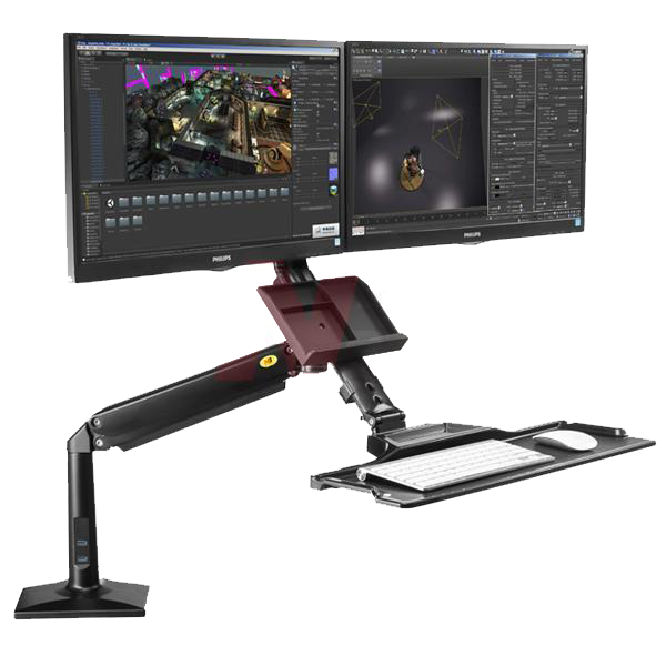 Khung treo gắn bàn LCD đôi FC24 2A ( 19 - 24 inch)