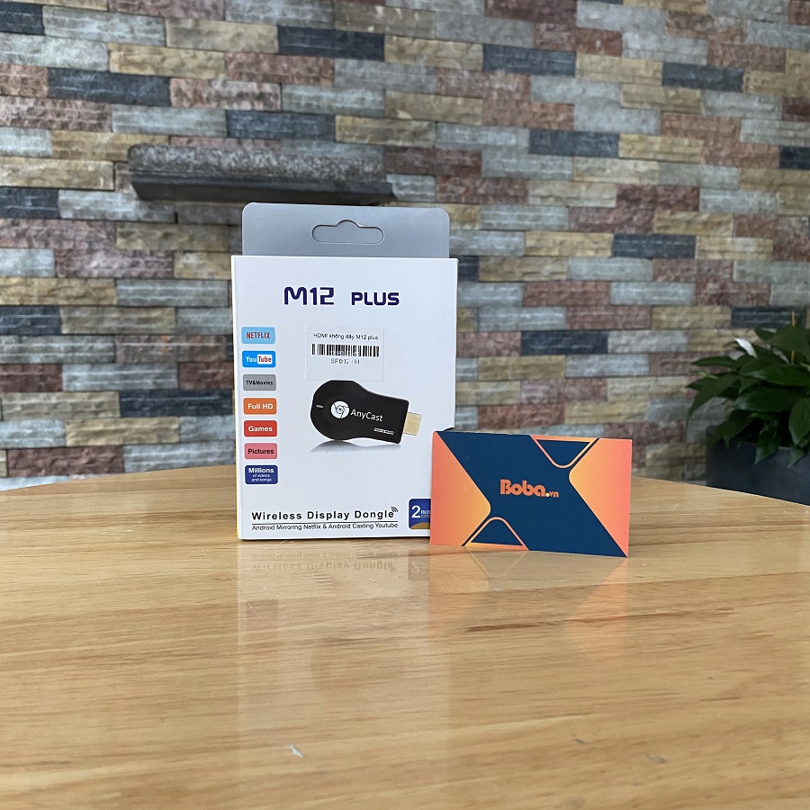 HDMI không dây Anycast M12 Plus tốc độ siêu nhanh