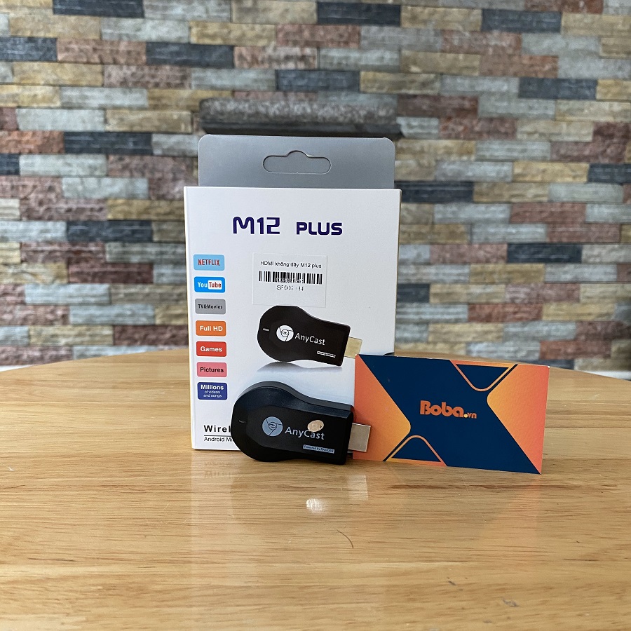 HDMI không dây Anycast M12 Plus tốc độ siêu nhanh
