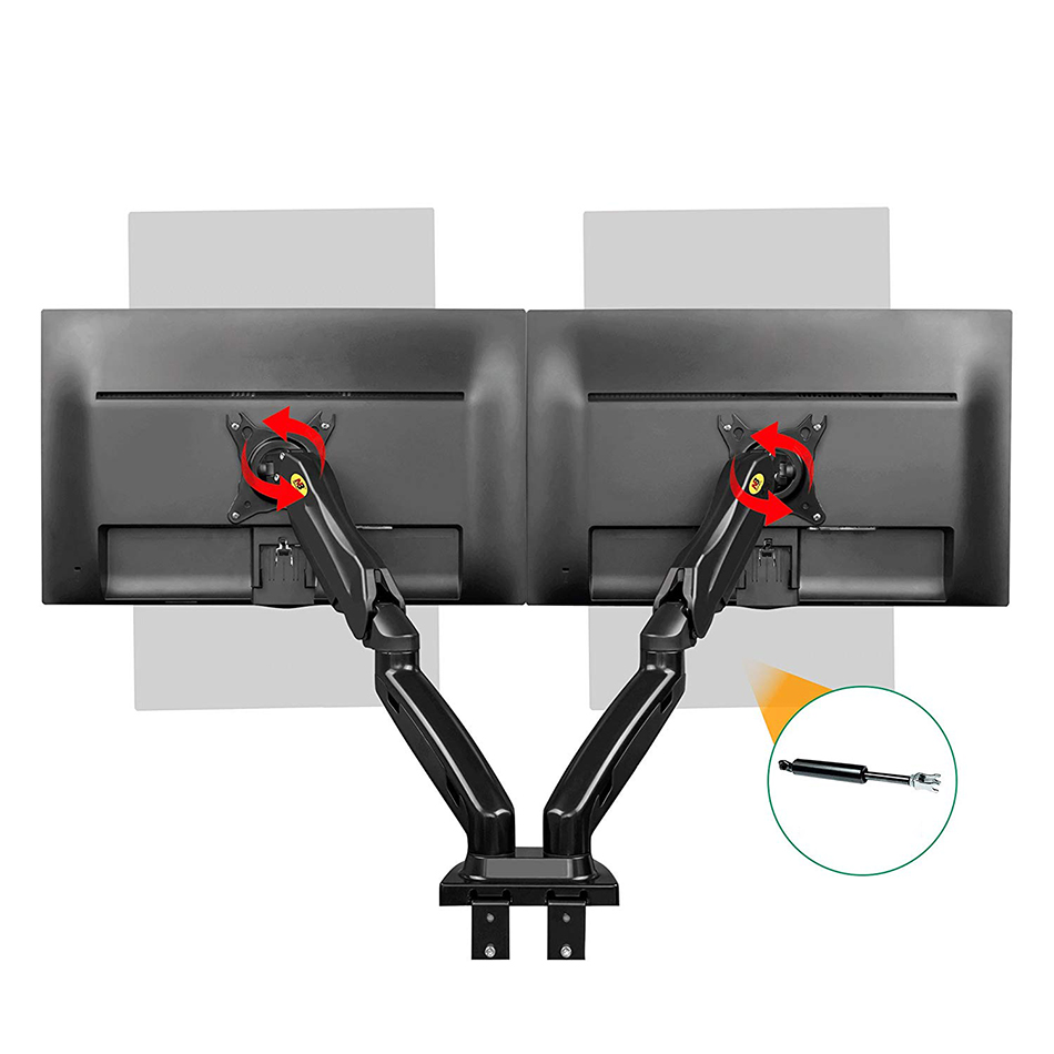 Giá treo màn hình tivi máy tính gắn bàn F160 (17 - 27 inch)