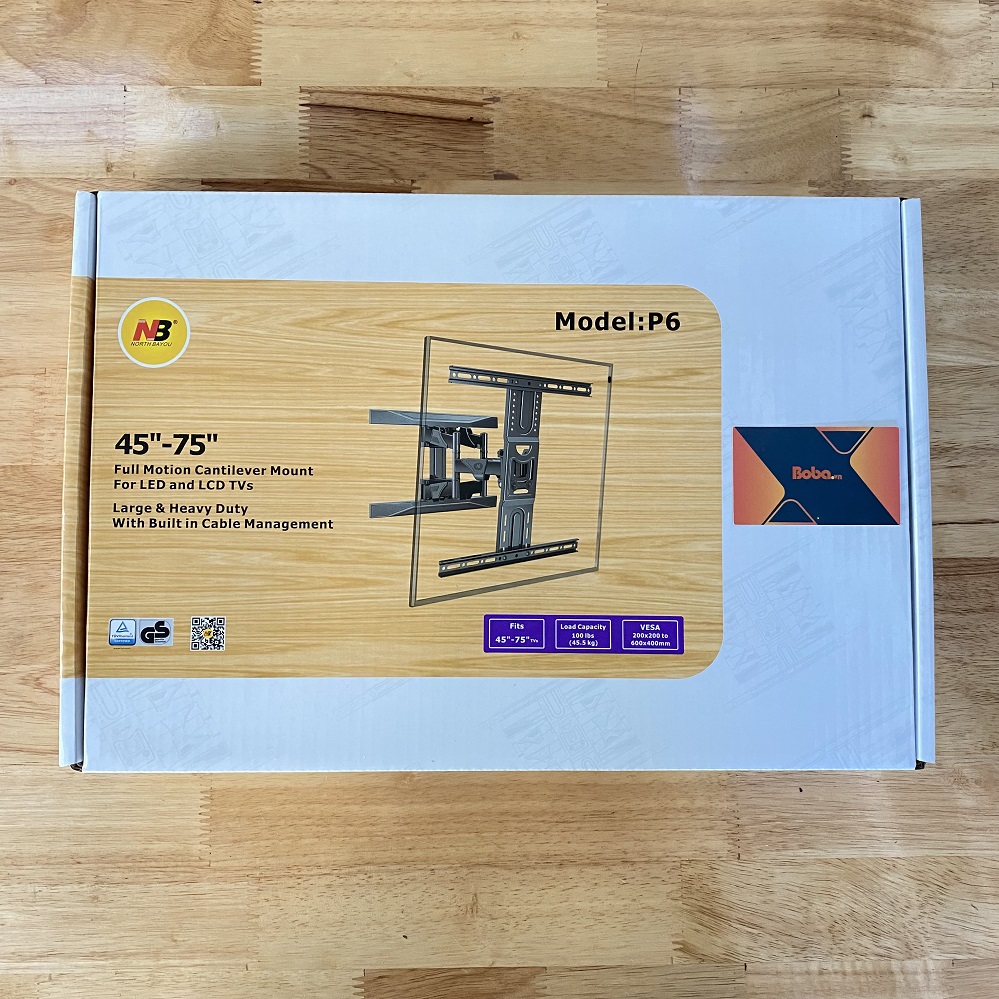 Giá treo tivi gắn tường NB - P6 dùng cho tivi từ 45-75 inch
