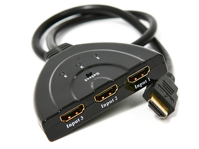 HDMI 3 ra 1. Hỗ trợ full HD1080p, HDCP