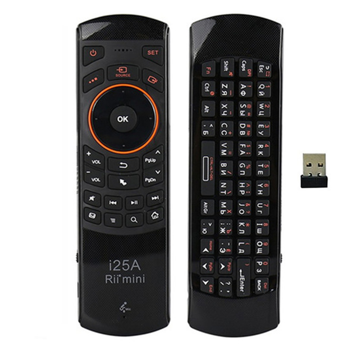 Bàn phím chuột bay Rii mini i25A [Chính Hãng]