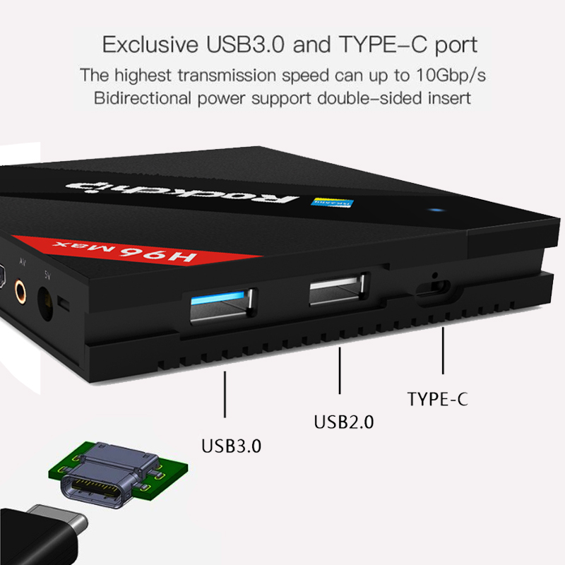 Android Box H96 Max - 4GB Ram 32GB Rom RK3399 khủng nhất hiện nay