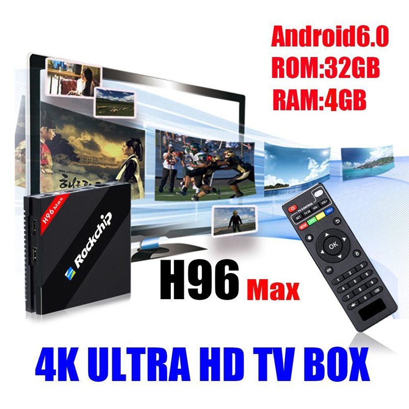 Android Box H96 Max - 4GB Ram 32GB Rom RK3399 khủng nhất hiện nay