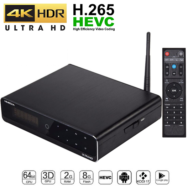 Android TV Box kiêm HD Player cao cấp - Himedia Q10 pro chính hãng