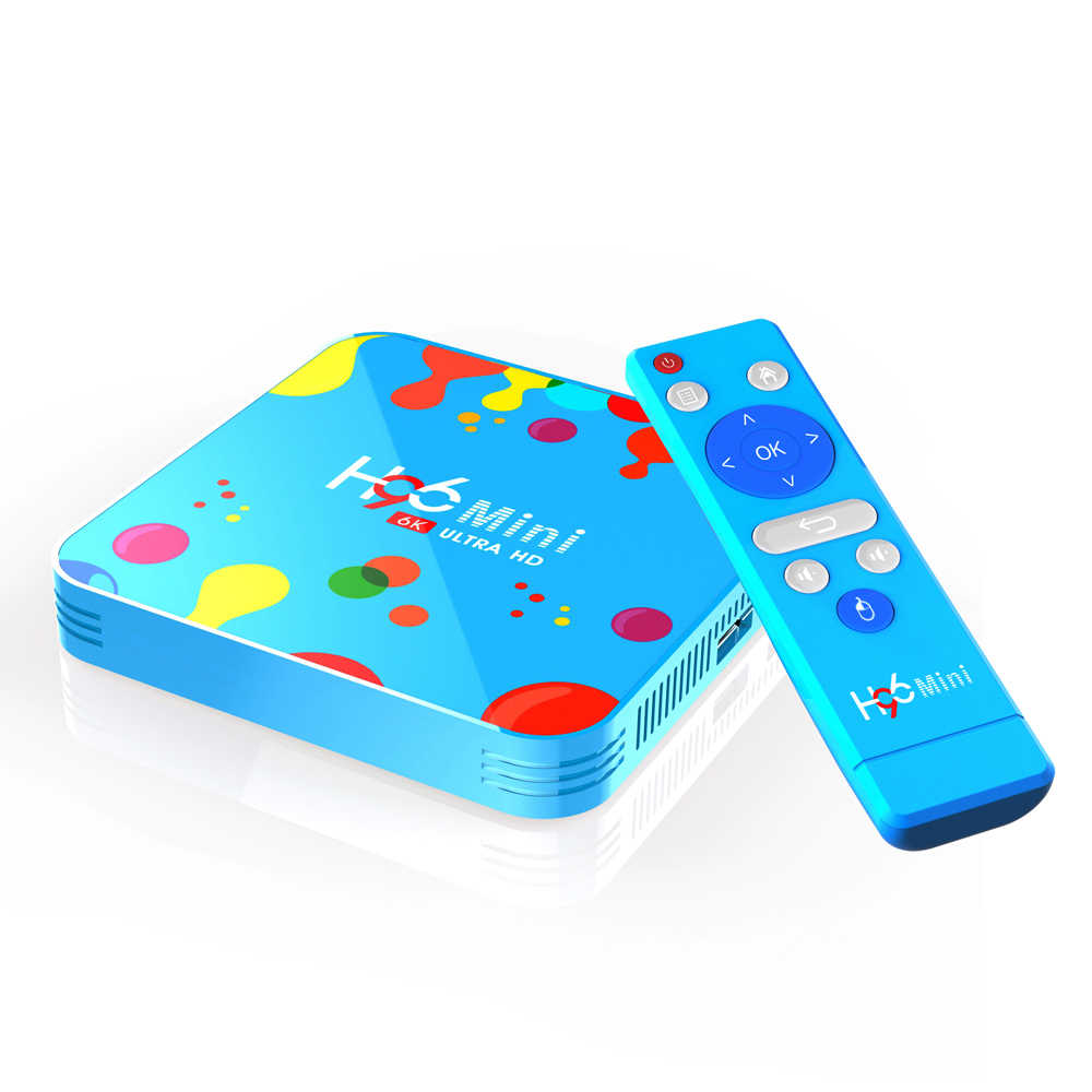 (6K) Android Box Mini H96 Android 9.0 Ram 4GB Rom 128GB With Wifi AC Dual